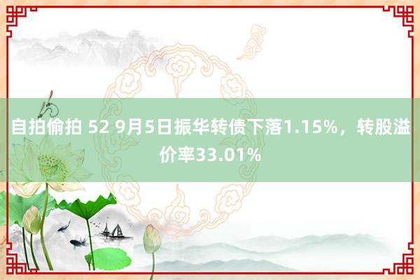 自拍偷拍 52 9月5日振华转债下落1.15%,转股溢价率33.01%