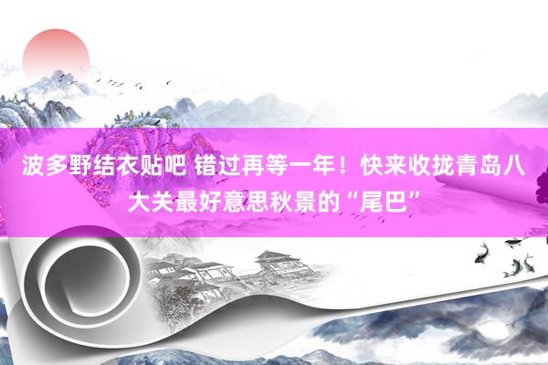 波多野结衣贴吧 错过再等一年！快来收拢青岛八大关最好意思秋景的“尾巴”