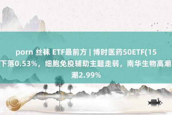 porn 丝袜 ETF最前方 | 博时医药50ETF(159838)下落0.53%，细胞免疫辅助主题走弱，南华生物高潮2.99%