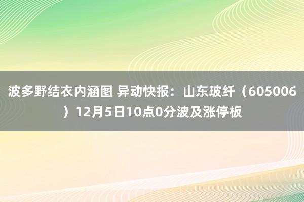 波多野结衣内涵图 异动快报：山东玻纤（605006）12月5日10点0分波及涨停板