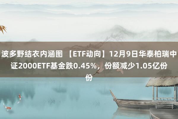 波多野结衣内涵图 【ETF动向】12月9日华泰柏瑞中证2000ETF基金跌0.45%,份额减少1.05亿份