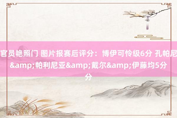 官员艳照门 图片报赛后评分：博伊可怜级6分 孔帕尼&帕利尼亚&戴尔&伊藤均5分