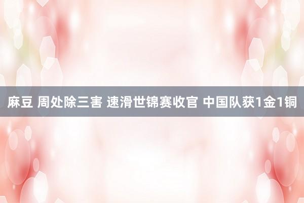 麻豆 周处除三害 速滑世锦赛收官 中国队获1金1铜