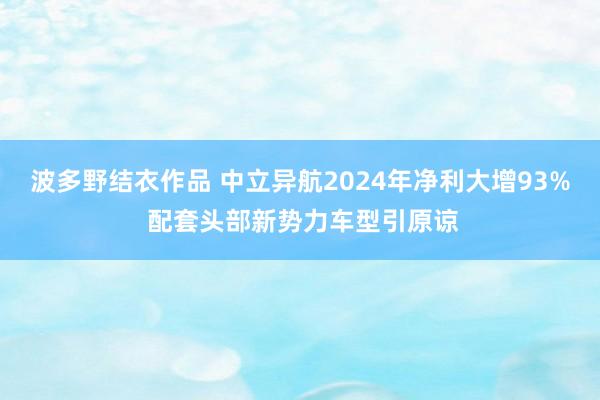 波多野结衣作品 中立异航2024年净利大增93% 配套头部新势力车型引原谅