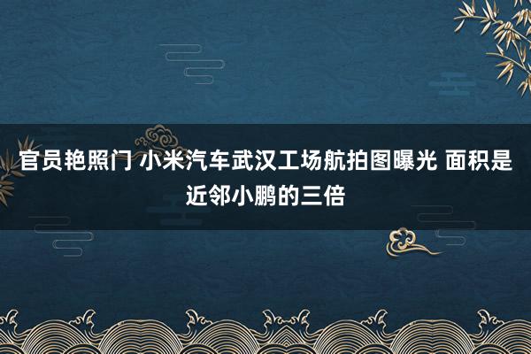 官员艳照门 小米汽车武汉工场航拍图曝光 面积是近邻小鹏的三倍