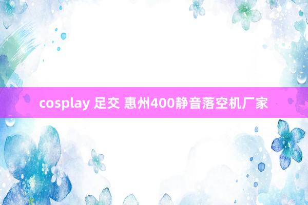 cosplay 足交 惠州400静音落空机厂家