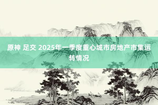 原神 足交 2025年一季度重心城市房地产市集运转情况