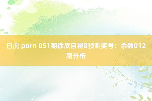 白虎 porn 051期徐欣自得8预测奖号：余数012路分析